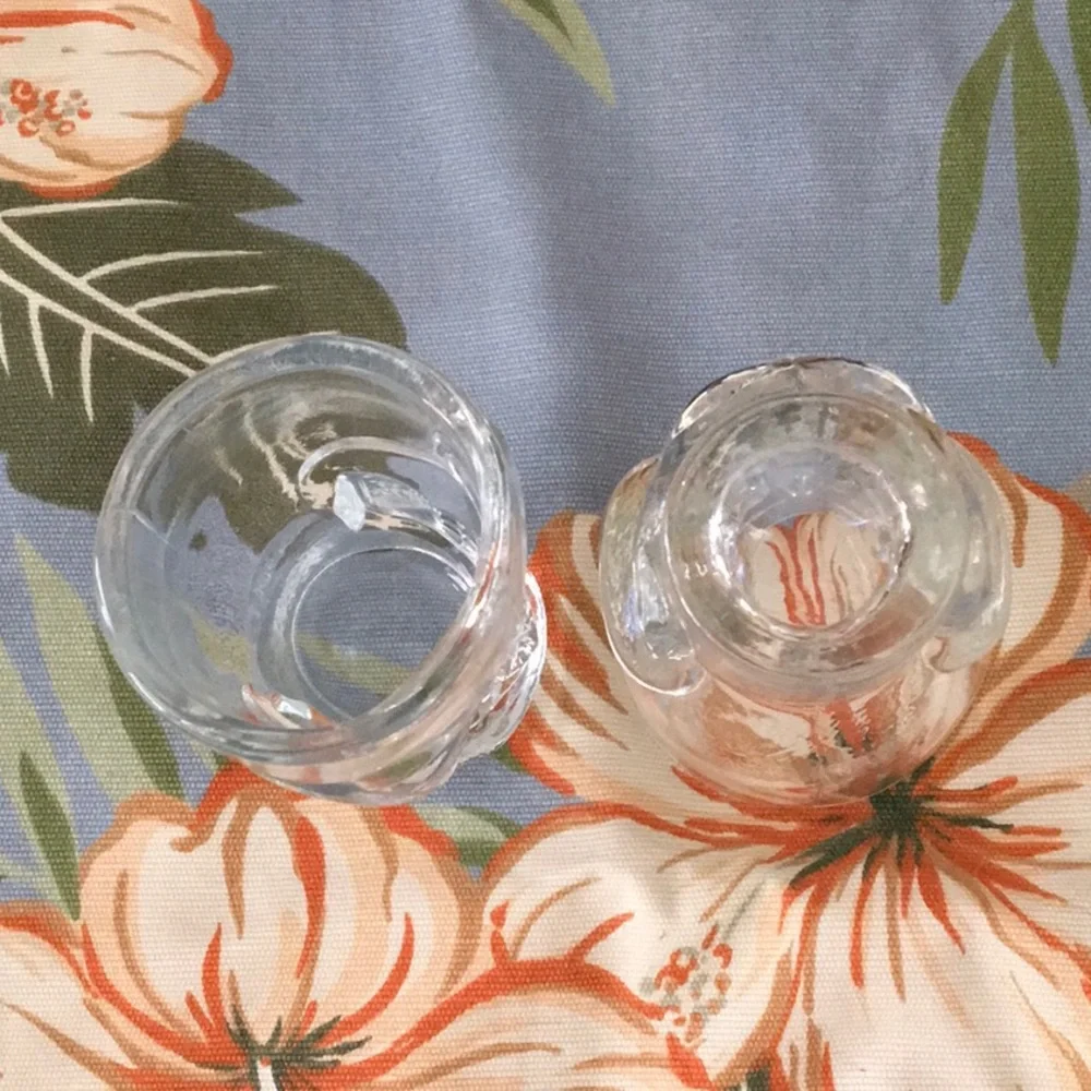 2 Tiki Skeleton Sugar Skull Halloween Hawaiiana Glass Shot Glasses Skeleton NEW